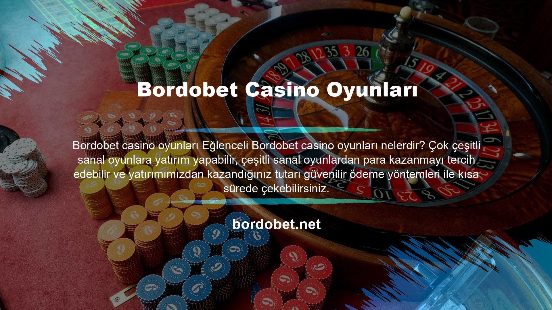 Bordobet Casino Oyunları